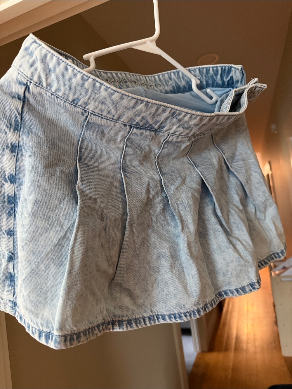 American Eagle Outfitters Light Wash Denim Skirt
